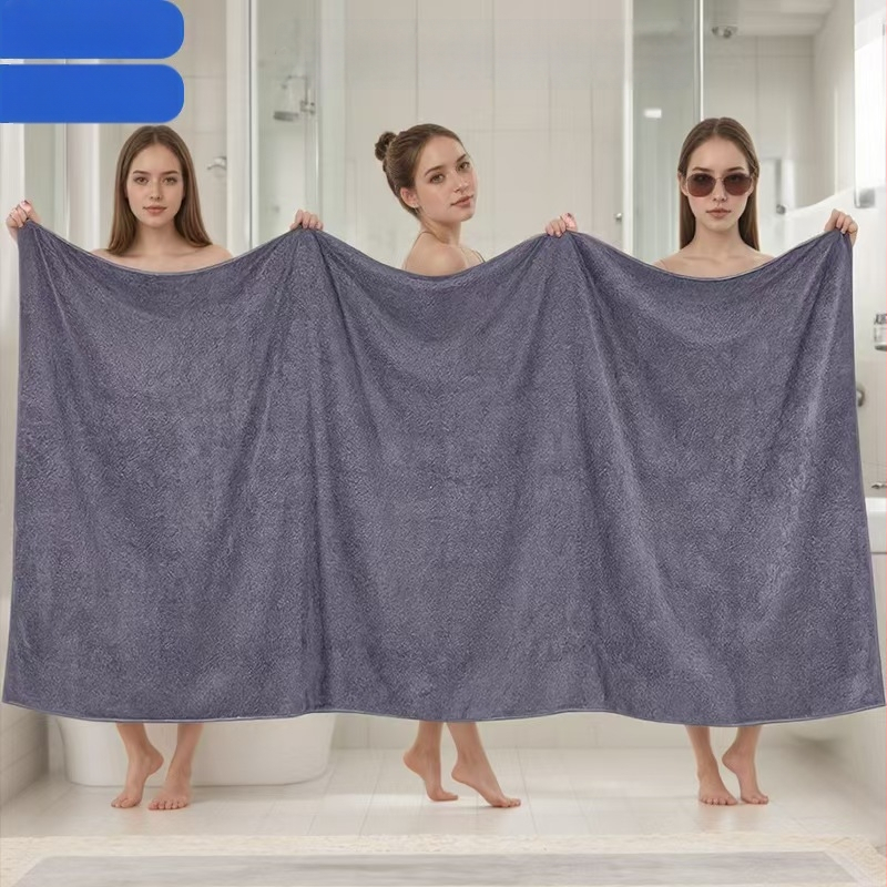 Veľká mikrovláknová osuška na kúpanie 100×200 cm, savá a bez žmolkov, vhodná do salónov krásy a starostlivosti o masážny stôl