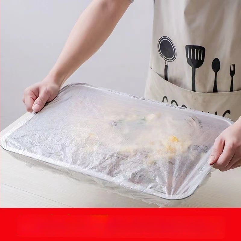 Jednorazová potravinárska fólia a skladovacie vrecká pre domáce použitie, vhodné pre veľké taniere