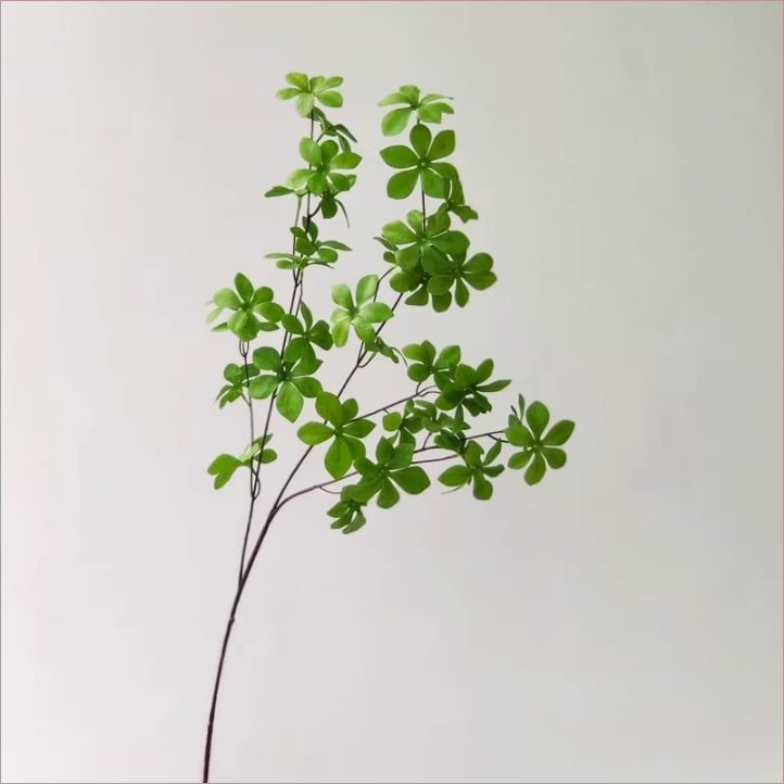 Pendulumóra bonsai mesterséges zöld növényekkel, Drunken Horse fa, cserépben, skandináv stílusú dekoráció