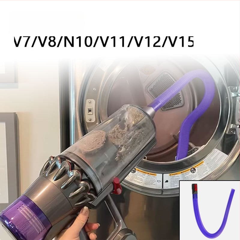 Dyson V7-V15 аксесоари за прахосмукачка: тръба за почистване на сушилня и плоска дюза за почистване в тесни пространства