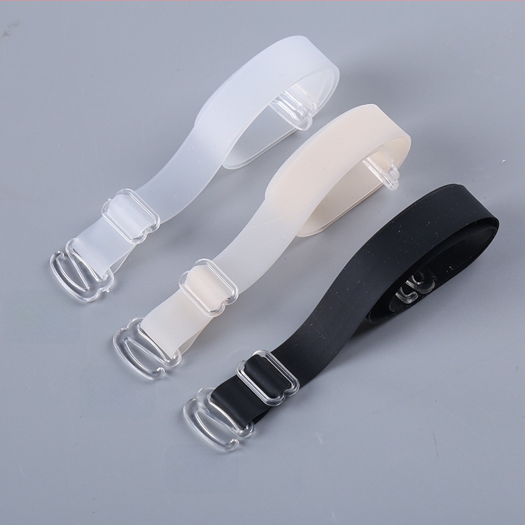 Bretele de sutien din silicon, de 1,5 cm, transparente