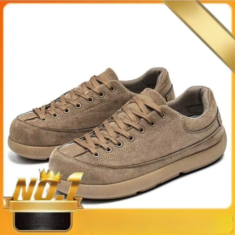 Férfiaknak tervezett velúr bőrből készült retro sneaker, mindennapi viselet, lace-up, alacsony szárú