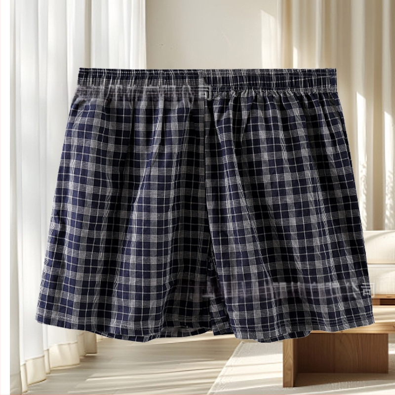 Pantaloni scurți de bumbac pentru bărbați – Pantaloni Aro, croială lejeră, pentru plajă și confort acasă, mărime mare