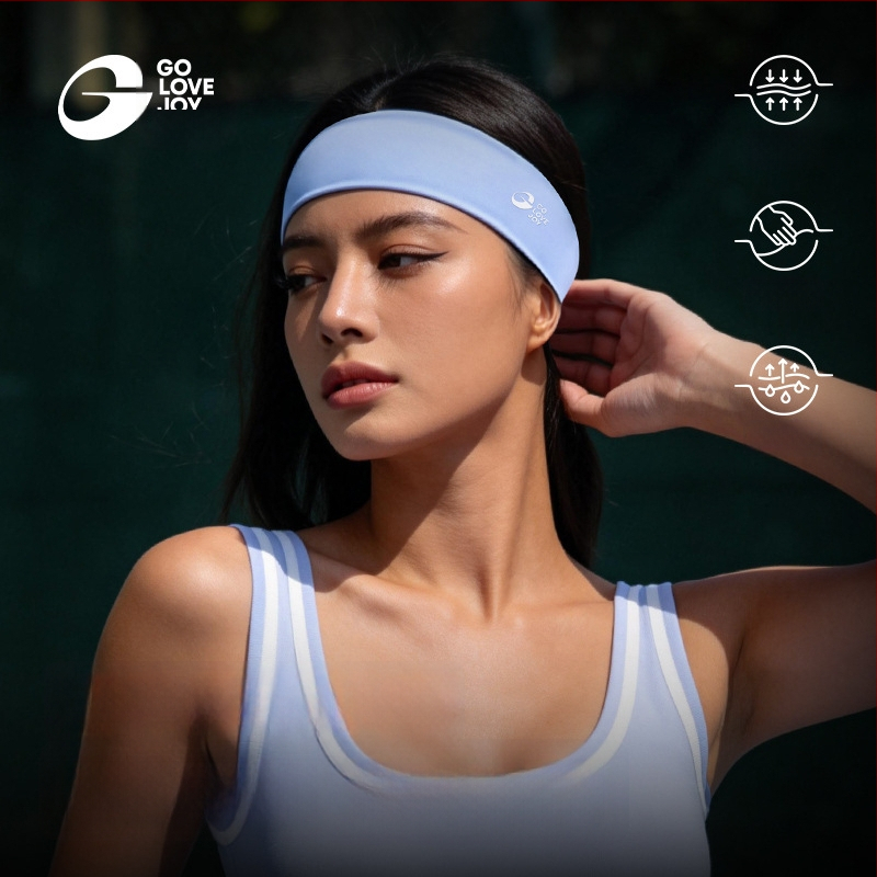 Gaolejie sportska traka za kosu, unisex, upija znoj, brzo se suši, za trčanje, jogu i tenis, visoka elastičnost