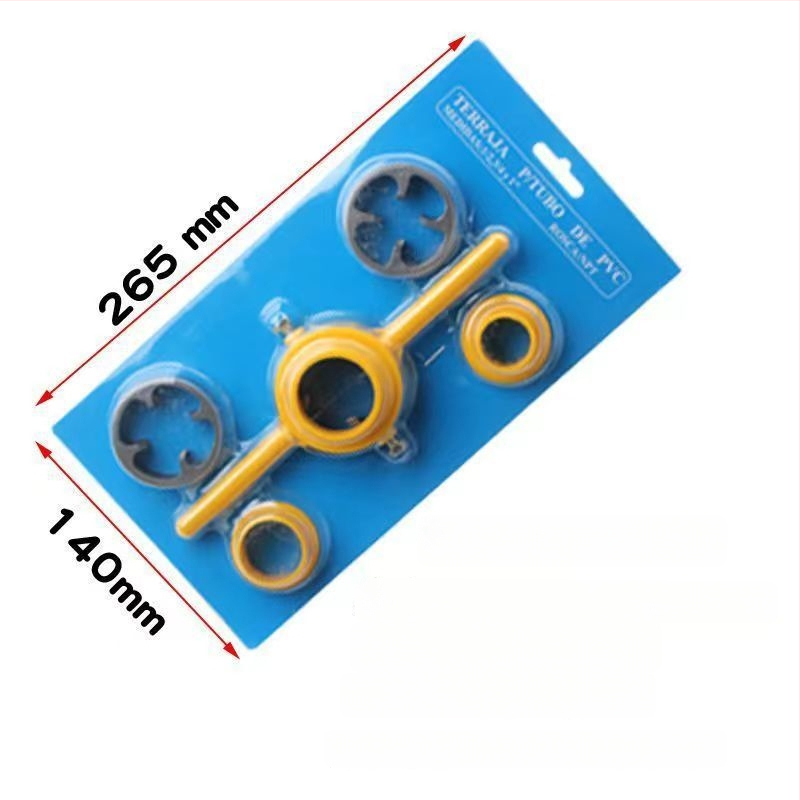 Set de 6 piese pentru filetare PVC țevi cu matrițe și chei de filetare