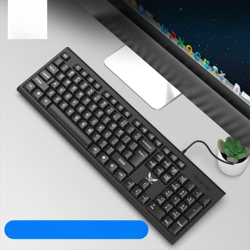 KM100 USB-s kábeles billentyűzet- és egérszett asztali számítógéphez és laptophoz
