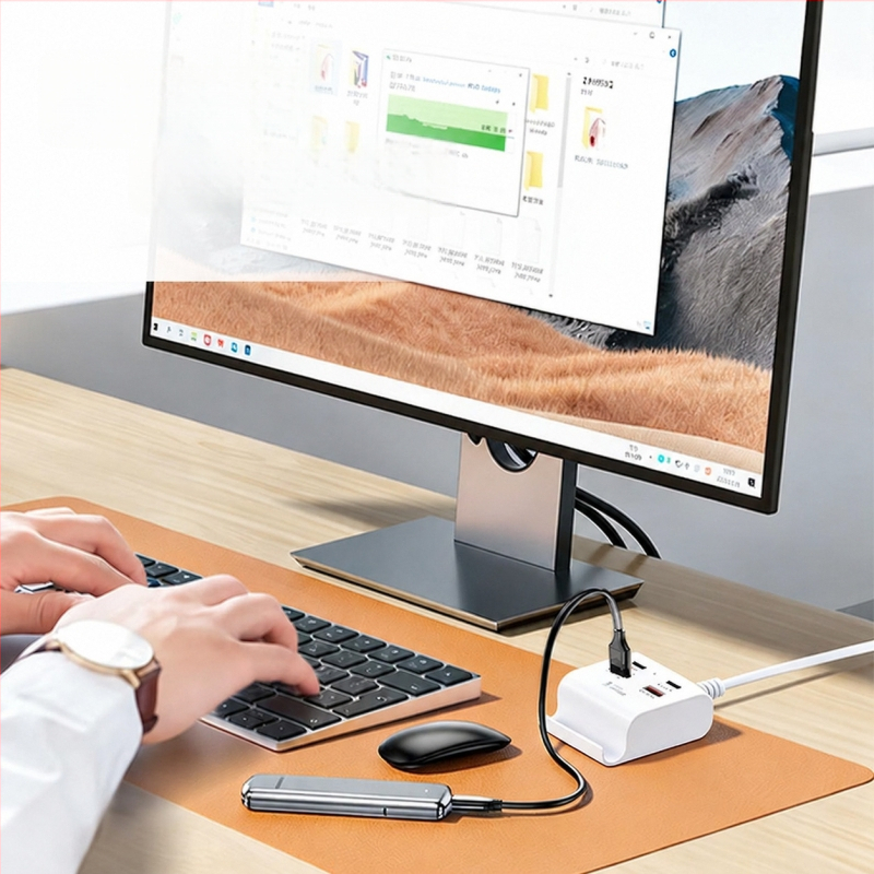 Új USB-C 4 az 1-ben dokkolóállomás, hub és telefonállvány