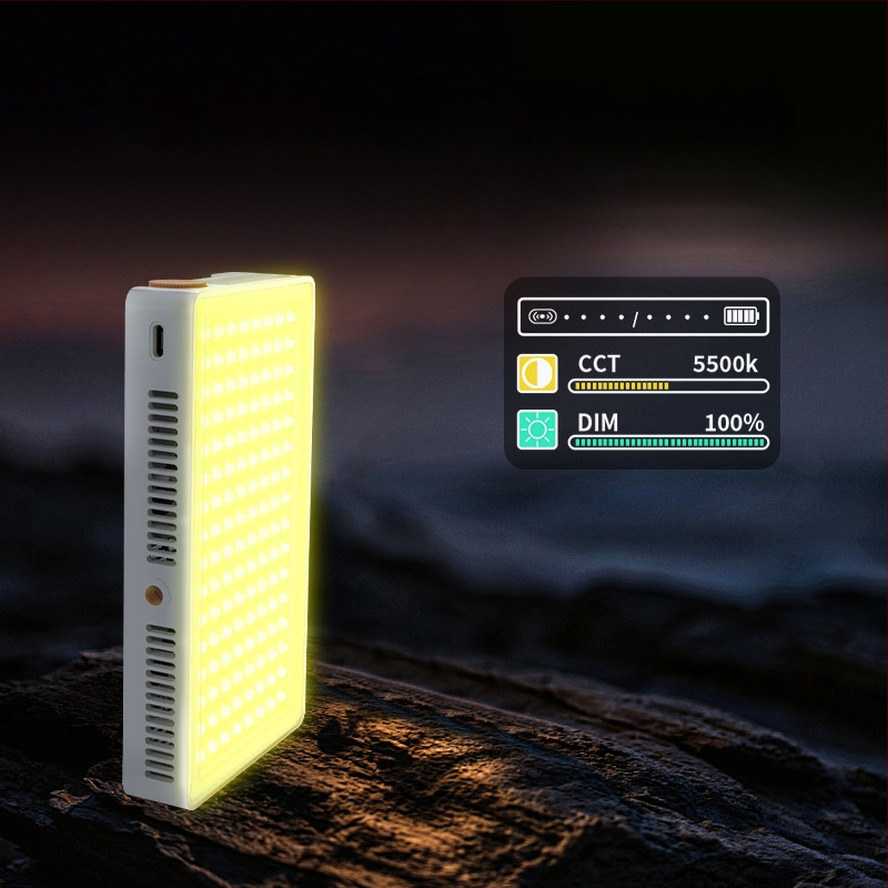 40W-os nagy teljesítményű RGB világítás élő közvetítéshez, hordozható zsebméretű LED a kamera, fotó és telefon számára