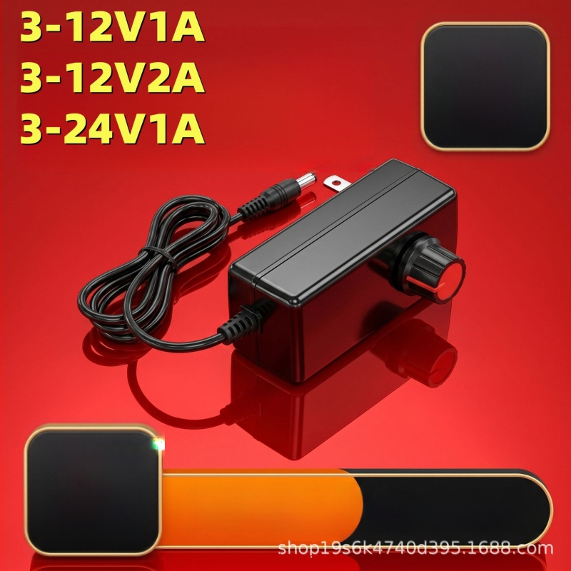 Állítható DC tápegység adapter 3-24V, 1A/2A