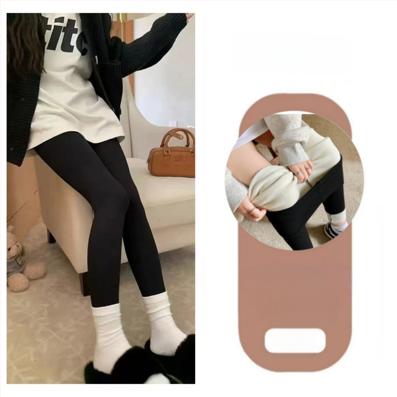 Női fleece-bevonatú leggings őszi-téli viseletre, meleg, karcsúsított fazon, hosszú, bolyhos fleece belső, mindennapi viselet.