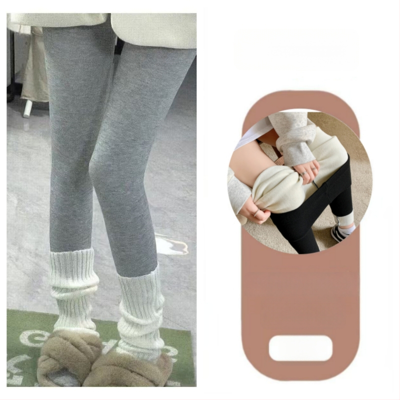 Női fleece-bevonatú leggings őszi-téli viseletre, meleg, karcsúsított fazon, hosszú, bolyhos fleece belső, mindennapi viselet.