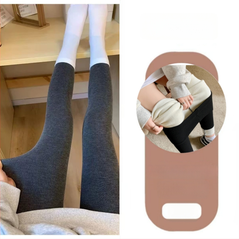 Női fleece-bevonatú leggings őszi-téli viseletre, meleg, karcsúsított fazon, hosszú, bolyhos fleece belső, mindennapi viselet.