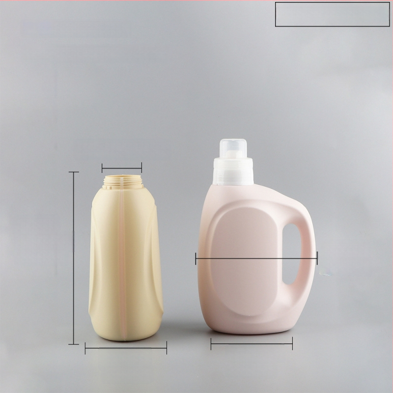 HDPE műanyag üveg mosószerhez és öblítőhöz, 2000 ml, nagy kapacitás, fogantyúval