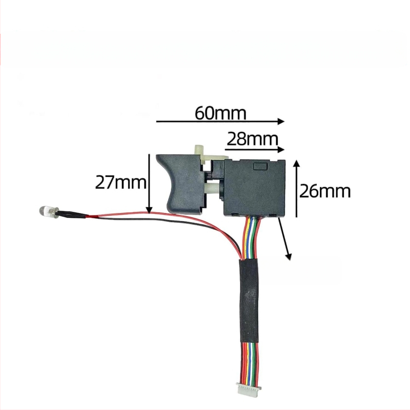 Dayi brushless csavarhúzó kapcsoló, 9-szálas lítium csavarbehajtó kapcsoló 04221