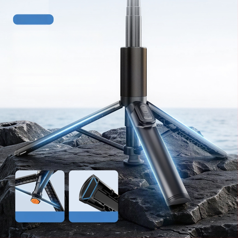 K60 selfie bot tripod fókuszállítással és távirányítóval - hordozható telefontartó élő közvetítéshez