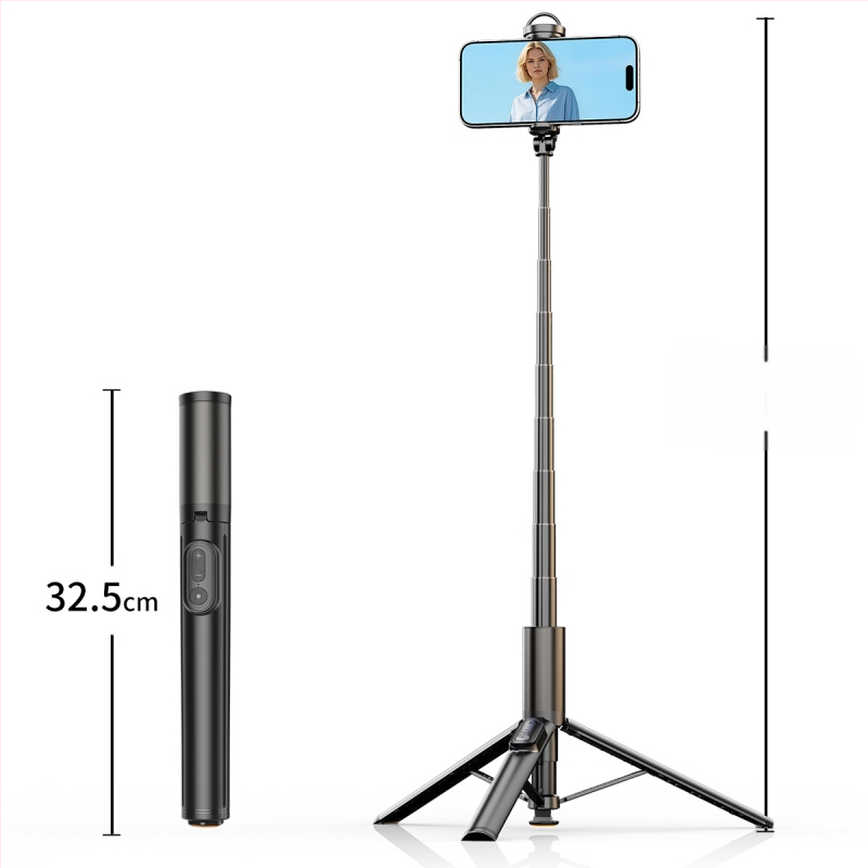 K60 selfie bot tripod fókuszállítással és távirányítóval - hordozható telefontartó élő közvetítéshez