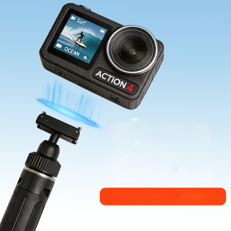 DJI Action6/5Pro/4/3 akciókamerákhoz készült teleszkópos kiterjesztő rúd mágneses gimbal-tartóval