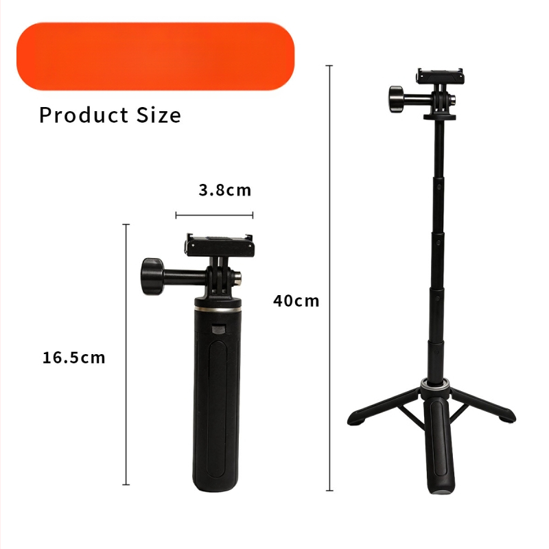 DJI Action6/5Pro/4/3 akciókamerákhoz készült teleszkópos kiterjesztő rúd mágneses gimbal-tartóval