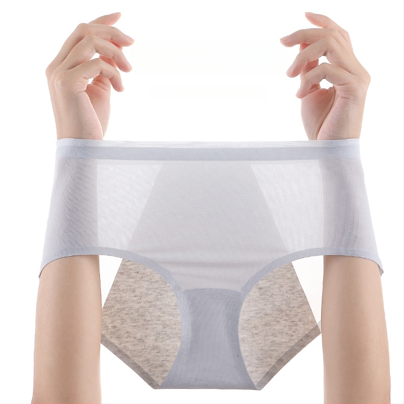 Jégselyem női menstruációs bugyi, szivárgásmentes, légáteresztő, pamut intim zóna, menstruációs fehérnemű