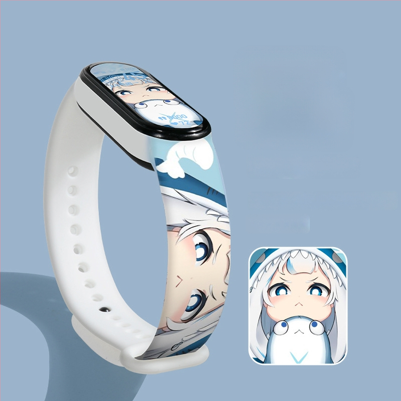 Karikatúra-stílusú csuklópánt Xiaomi Mi Band 4/5 és Mi Band 6 készülékekhez, NFC Verzió