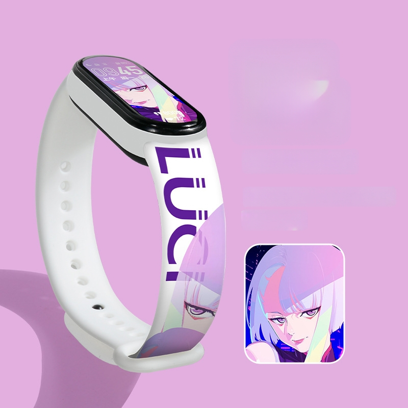 Karikatúra-stílusú csuklópánt Xiaomi Mi Band 4/5 és Mi Band 6 készülékekhez, NFC Verzió