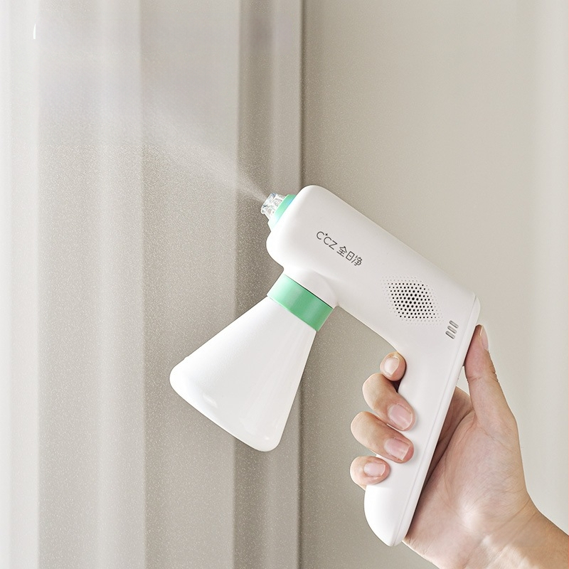 CCZ Elektromos háztartási fertőtlenítő spray fegyver, 1 L hipoklórossav belső levegő tisztításhoz