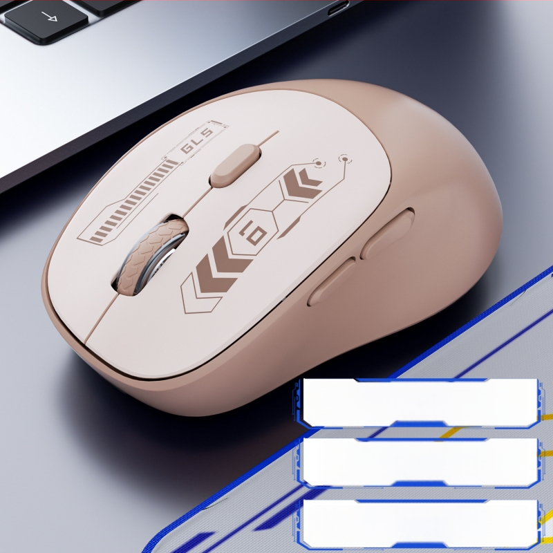 Vezeték nélküli Bluetooth-os kettős módú gaming egér, csendes működés, laptop és iroda