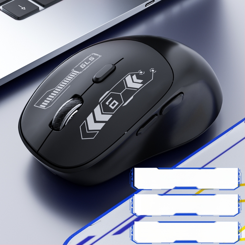 Vezeték nélküli Bluetooth-os kettős módú gaming egér, csendes működés, laptop és iroda