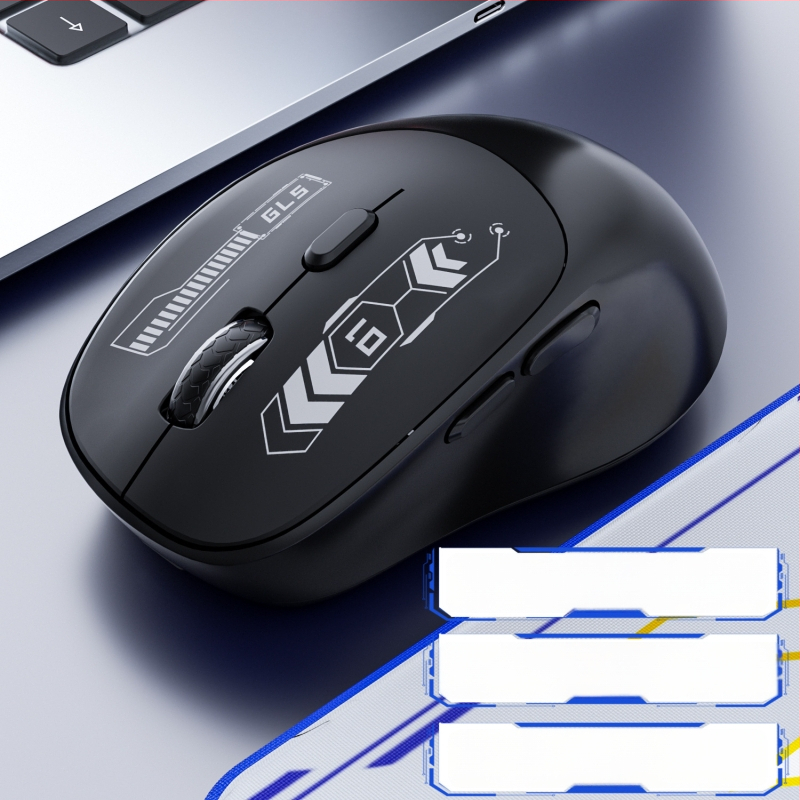 Vezeték nélküli Bluetooth-os kettős módú gaming egér, csendes működés, laptop és iroda
