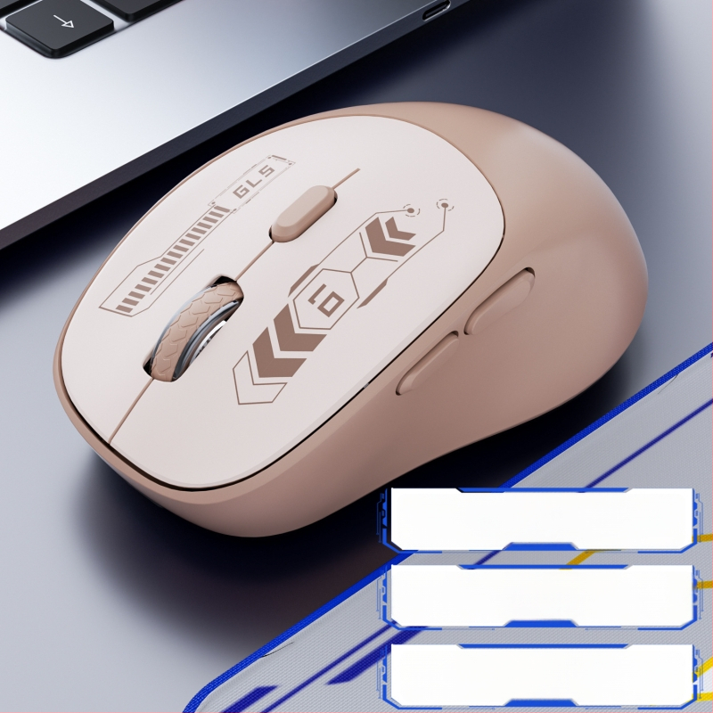 Vezeték nélküli Bluetooth-os kettős módú gaming egér, csendes működés, laptop és iroda