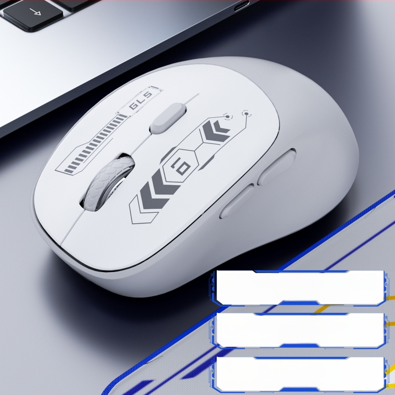 Vezeték nélküli Bluetooth-os kettős módú gaming egér, csendes működés, laptop és iroda