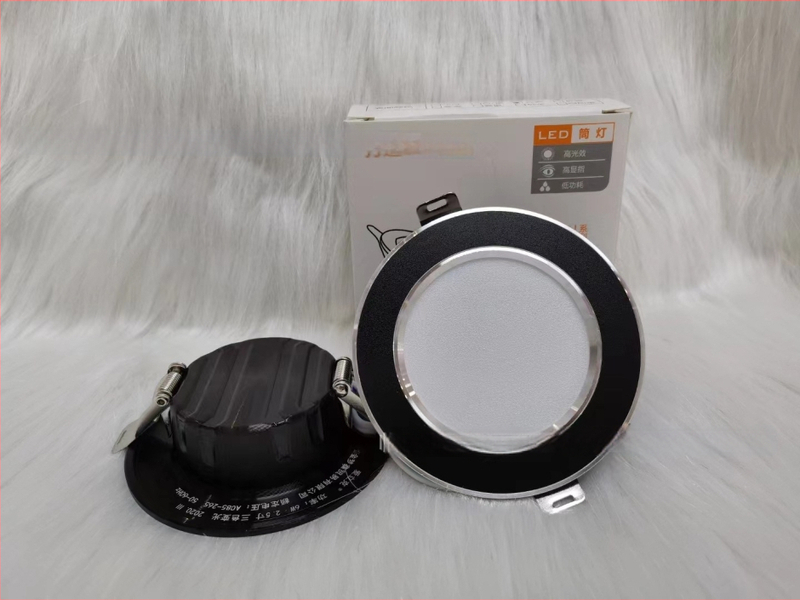 LED beépített mennyezeti downlight, 7W, kör alakú alumíniumtest, Bull-Eye lámpa a nappaliba, 7,5 cm nyílás