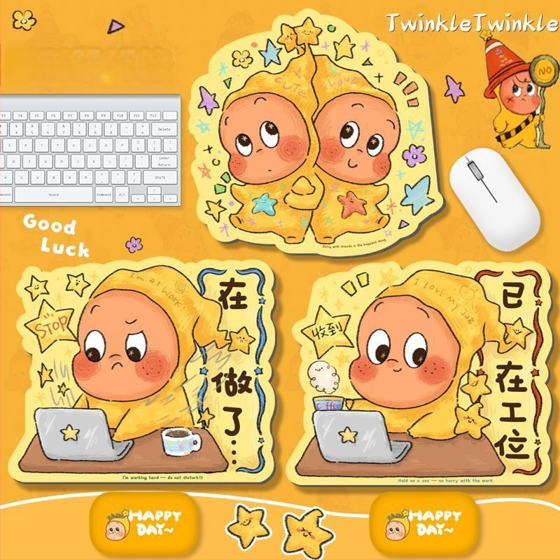 Karikatúra űrlény alakú egérpad, kis méret, irodai és otthoni használatra, e-sport játékokhoz