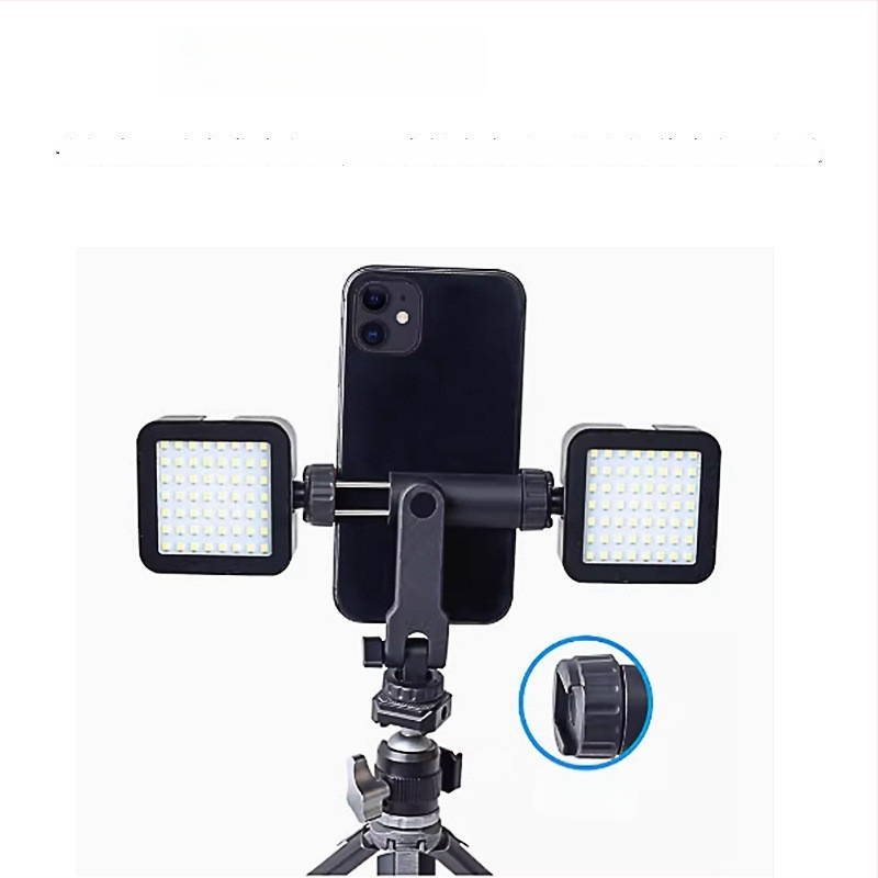 Új hordozható élő közvetítés tartó telefonhoz, asztali mini tripod, vízszintes és függőleges nézet, műanyag