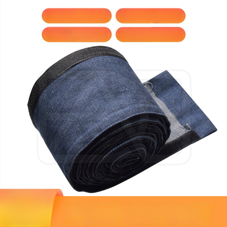 Denim hegesztőpisztoly védőhüvely Velcro-zárral – kopásálló, égésmentes védőréteg plazma vágó- és lézeres hegesztőkábelekhez