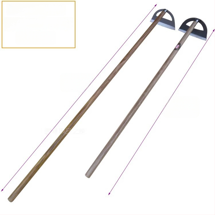 Jiuzuoji All-Steel Large Garden Hoe with Long Handle 1.5 m, Riveted Anti-Slip Head for Weeding