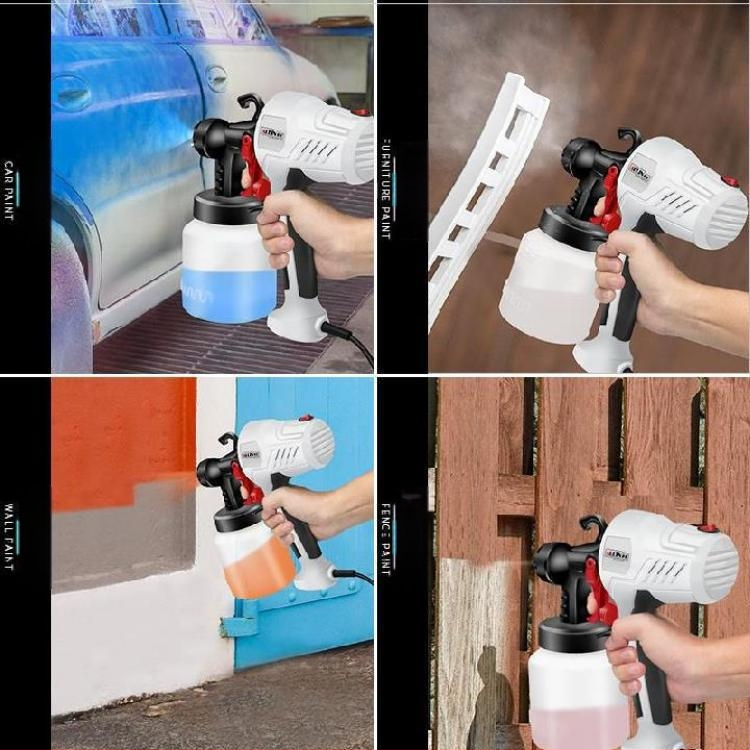 Automatikus hordozható elektromos spraypisztoly beltéri alapozóhoz és fedőréteghez