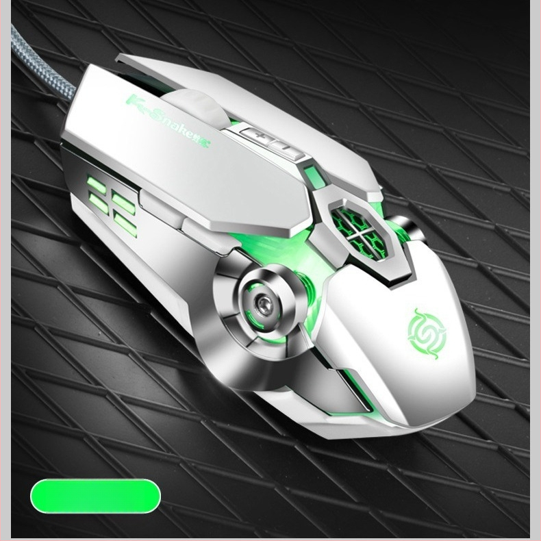 Q7 világító vezetékes optikai gamer egér USB, 1200 DPI, 7 gomb, állítható felbontás, érintő görgő