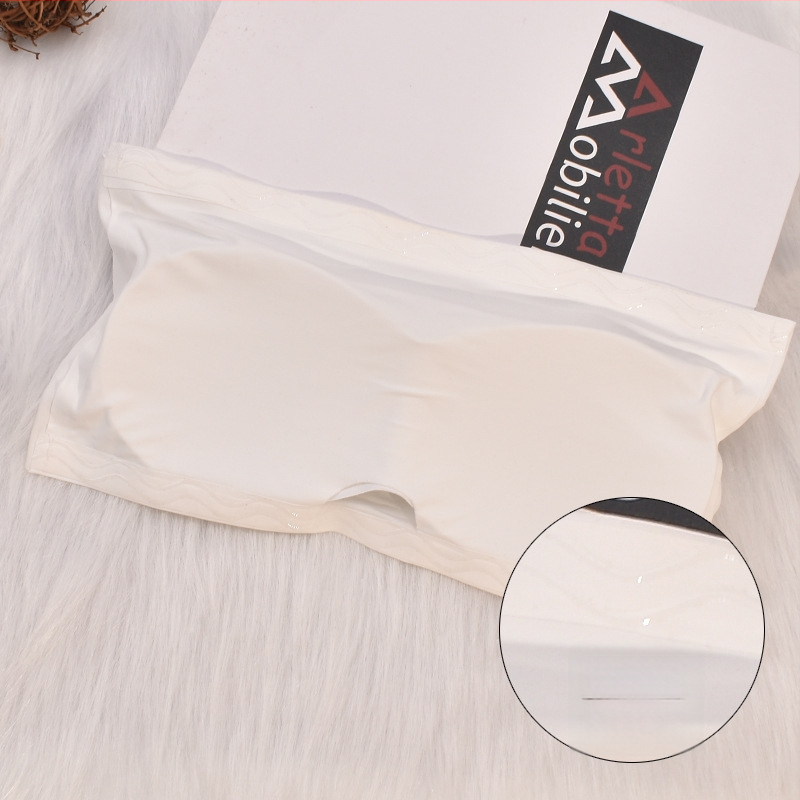 Váll nélküli Ice-Silk wrap-top, légáteresztő, átlátszatlan, csat-zár, sportos hát nélküli dizájn, varrat nélküli