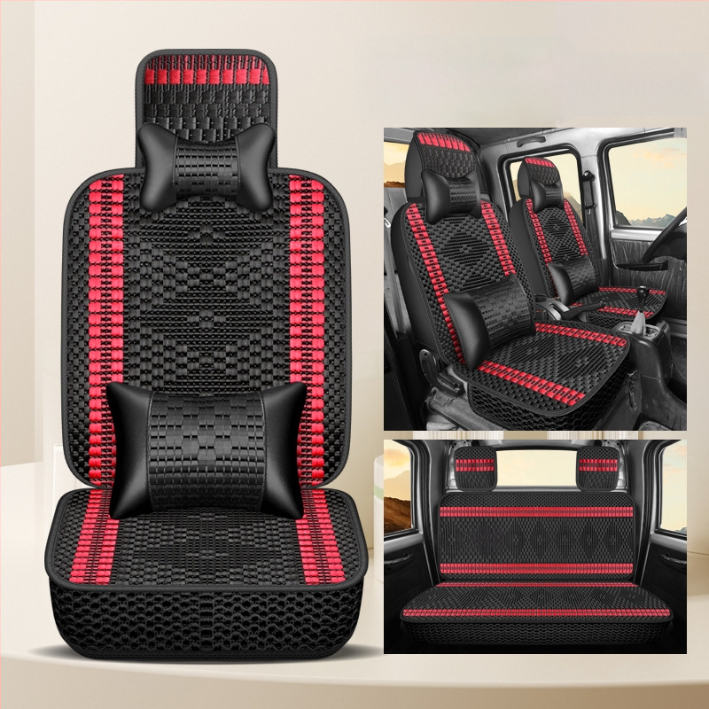 Huse de scaune Ice Silk pentru Wuling Rongguang Xin Ka, acoperire completă pentru toate anotimpurile, cabină cu două rânduri