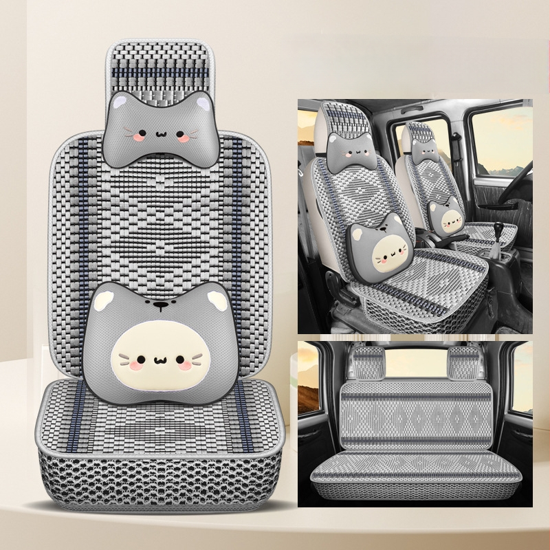 Huse de scaune Ice Silk pentru Wuling Rongguang Xin Ka, acoperire completă pentru toate anotimpurile, cabină cu două rânduri