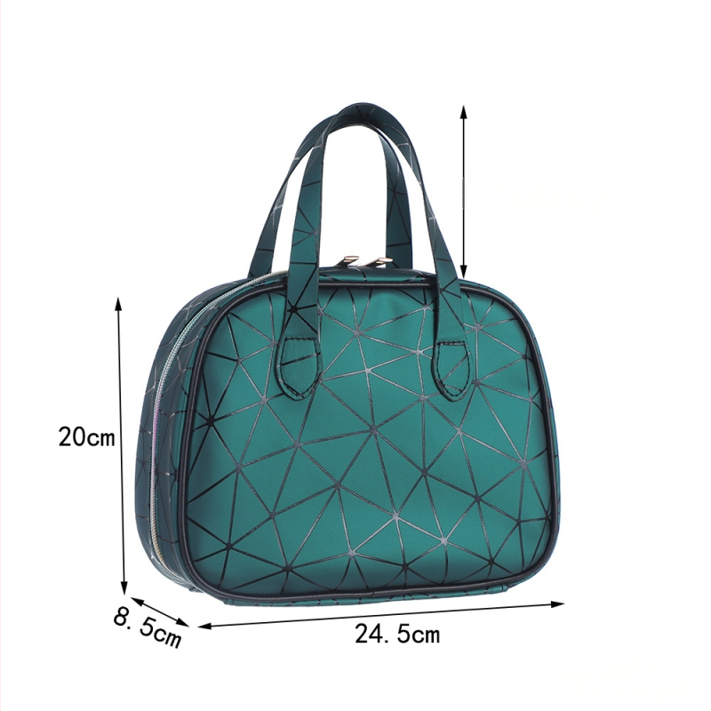 Geantă de machiaj portabilă, în stil coreean, design de tip geantă pentru depozitare în timpul călătoriilor