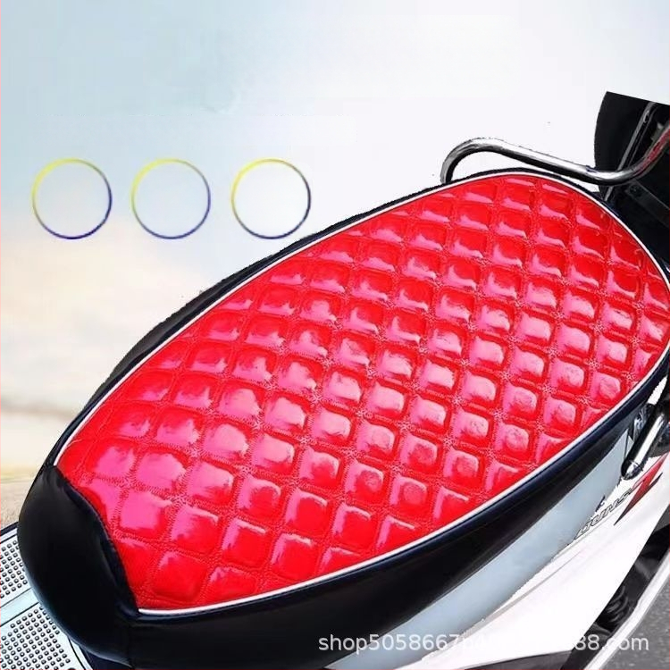 Husă din piele pentru șa de scuter/motocicletă electrică, impermeabilă, protecție UV, izolație termică, universală pentru toate anotimpurile, masaj, respirabilă