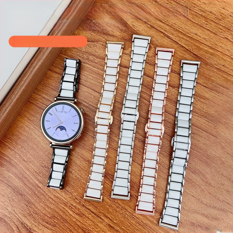 Brățară metalică cu aspect ceramic pentru Huawei GT4/GT5/GT6 și Huawei Fit