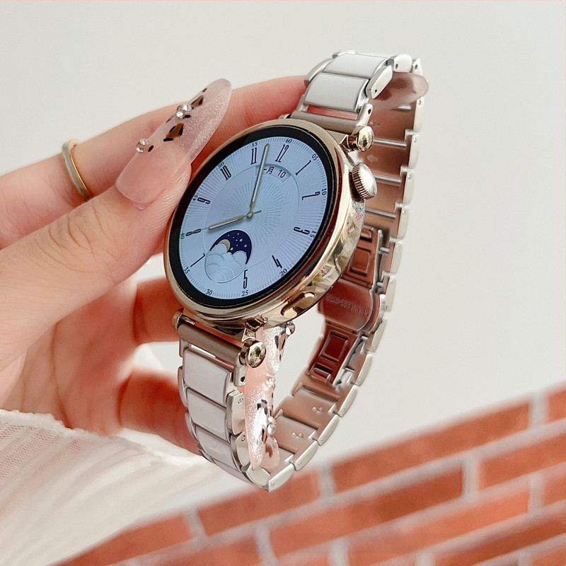 Brățară metalică cu aspect ceramic pentru Huawei GT4/GT5/GT6 și Huawei Fit