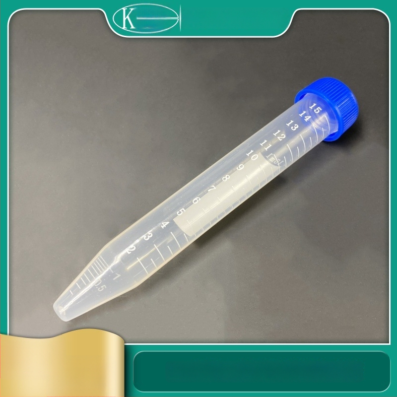 Tuburi de centrifugă cu capace filetate, gradate, 10 mL / 15 mL, cu fund conic, capace portocalii și albastre