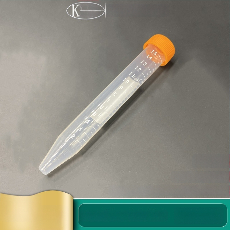 Tuburi de centrifugă cu capace filetate, gradate, 10 mL / 15 mL, cu fund conic, capace portocalii și albastre