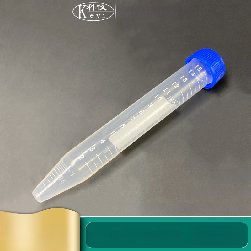 Tuburi de centrifugă cu capace filetate, gradate, 10 mL / 15 mL, cu fund conic, capace portocalii și albastre