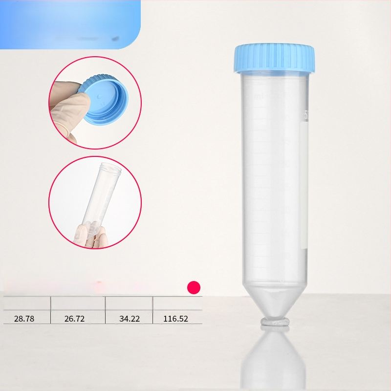 Tuburi de centrifugă de 15 ml și 50 ml cu capac filet, gradate, de înaltă viteză, tuburi EP și sticle pentru semințe