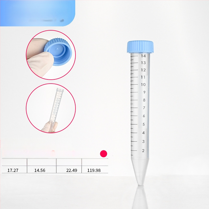 Tuburi de centrifugă de 15 ml și 50 ml cu capac filet, gradate, de înaltă viteză, tuburi EP și sticle pentru semințe
